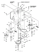 Lower Engine Deck Assy/Clutch