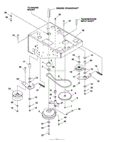 LOWER ENGINE DECK ASSY/CLUTCH