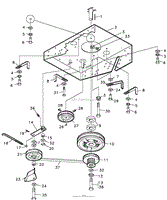 FIG. 2 BENEATH ENGINE DECK