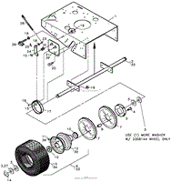 FIG. 3 DRIVE WHEEL &amp; BRAKES