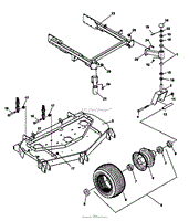 CRADLE &amp; CASTER ASSEMBLY