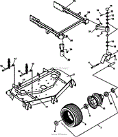 CRADLE &amp; CASTER ASSEMBLY