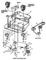 LOWER ENGINE DECK ASSY/CLUTCH