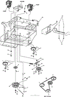 LOWER ENGINE DECK ASSY/CLUTCH