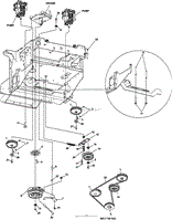 LOWER ENGINE DECK ASSY/CLUTCH