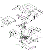 LOWER ENGINE DECK ASSEMBLY FIGURE 4A 3100 SERIES