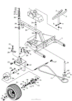 STEERING/REAR WHEEL FIGURE 8A XT3100 SERIES