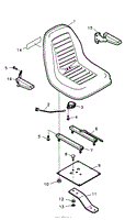 SEAT ASSEMBLY FIGURE 9A XT3100 SERIES