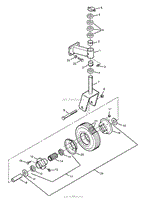 CASTER WHEEL AND SUPPORT