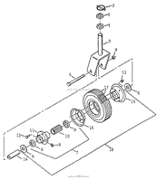 FIGURE 2A CASTER WHEELS ASSEMBLY