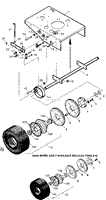 DRIVE WHEEL &amp; BRAKES (GEAR DRIVE), VERSADECK, FIGURE 6A