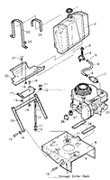 ENGINE &amp; GAS TANK (KOHL 14hp VAR SPEED), VERSADECK MIDSIZE, FIGURE 3A