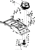 FRAME-ENGINE/CLUTCH ASSY