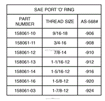 SAE Port O-Ring