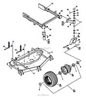 CRADLE &amp; CASTER ASSEMBLY