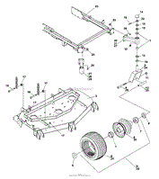 CRADLE &amp; CASTER ASSEMBLY