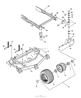 CRADLE &amp; CASTER ASSEMBLY