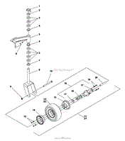 Caster Assy-Fixed Decks