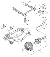 CRADLE &amp; CASTER ASSEMBLY