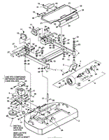 42&quot; Carrier Frame &amp; Caster Assembly