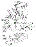 48&quot; Carrier Frame &amp; Caster Assembly