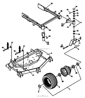 CRADLE &amp; CASTER ASSEMBLY