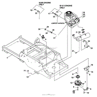 FRAME-ENGINE/CLUTCH ASSY