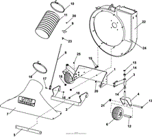 NOZZLE / FRONT WHEEL ASSEMBLY