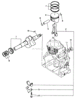 CRANKSHAFT AND PISTON GROUP