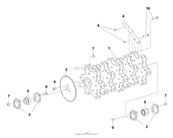 Lawnaire IV Tine Wheel Group