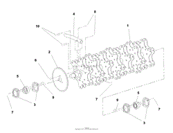 Lawnaire V Tine Wheel Group