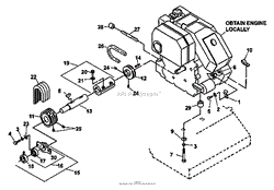 ENGINE AND DRIVE ASSEMBLY