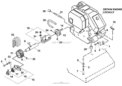 ENGINE AND DRIVE ASSEMBLY