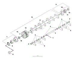 Reel flail Blades-1&quot; Spacing