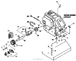 ENGINE AND DRIVE ASSEMBLY