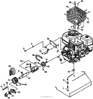 ENGINE AND DRIVE ASSEMBLY