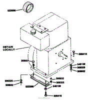 ENGINE MOUNTING PARTS Model 544837