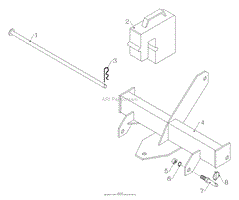 3-Point Hitch Rear Weight Bar Attachment WB153