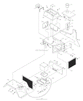 Turbo Engine Front Frame Section Left Side