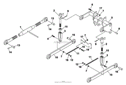 3-Pt Hitch Attachment Parts (PT420) 73-70412