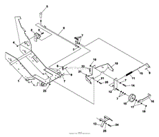 PTO Linkage &amp; Frame - Kohler