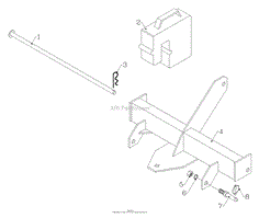 3-Point Hitch Rear Weight Bar Attachment WB153