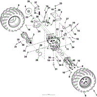 REAR AXLE &amp; WHEELS