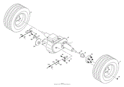 Front Axle And Wheels (S/N 1001 - 1003)