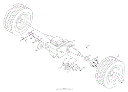 Front Axle And Wheels (S/N 1004 - )