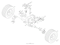 Rear Axle And Wheels (S/N 1001 - 1003)