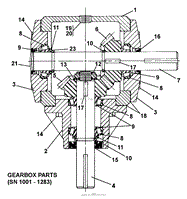 Gearbox (SN 1001 - 1283)