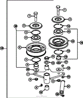 DECK 1 WLDMNT IDLER ASSY