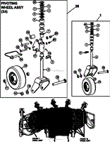 PIVOTING WHEEL ASSY