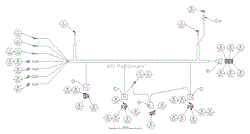 Electrical Schematic Wire Harness - 27 HP Kawasaki Engine (Serial No. 1777 - )